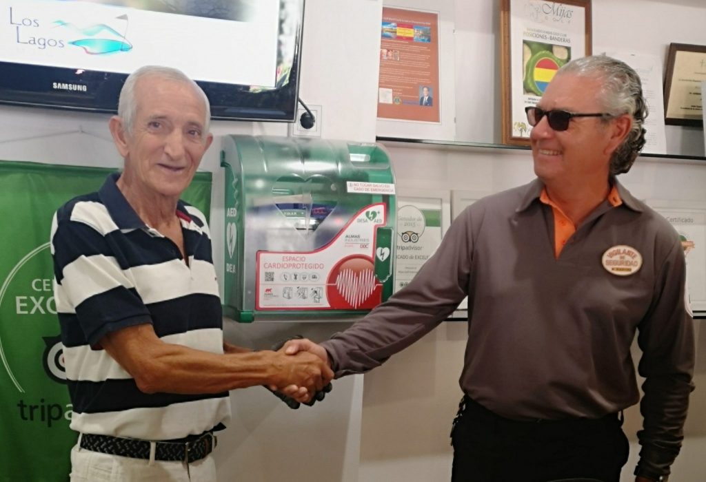 vida salvada con desfibrilador en Mijas