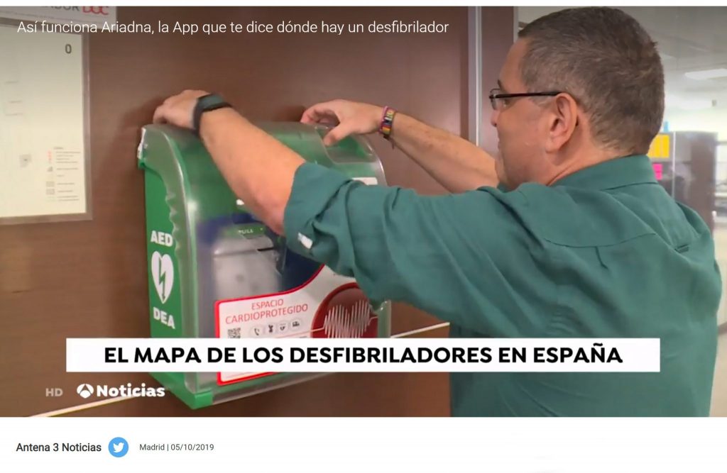 Ariadna App desfibriladores
