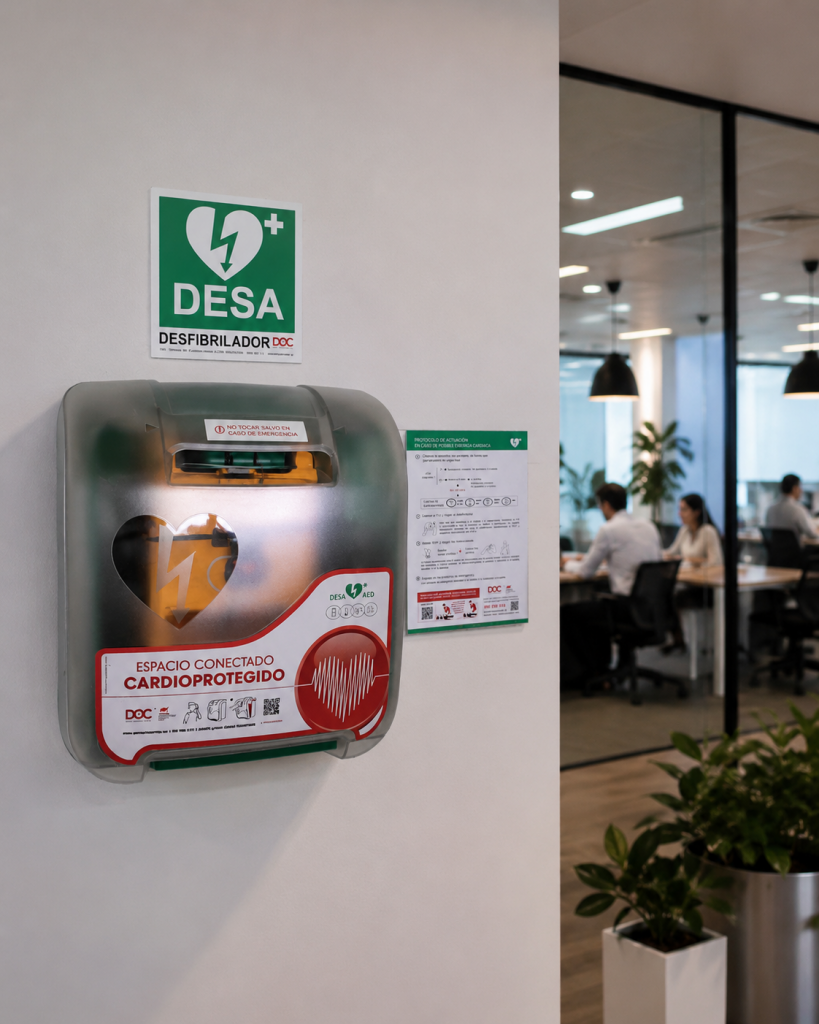 desfibriladores en oficinas