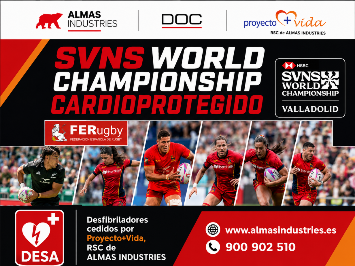 SVNS World Championship Valladolid cardioprotegido por Proyecto Más Vida y DOC
