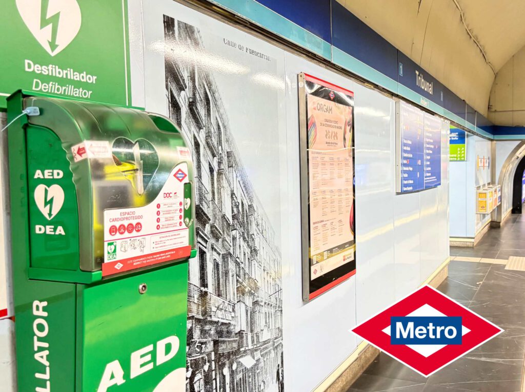 DESFIBRILADOR METRO MADRID
