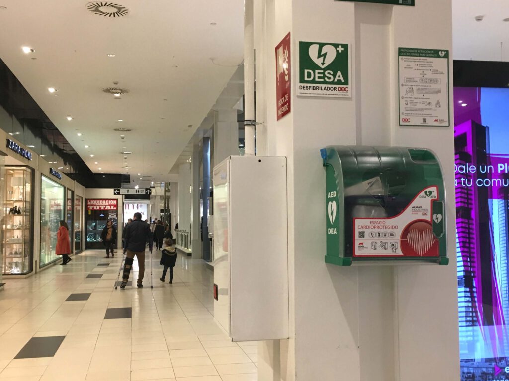 desfibriladores centros comerciales