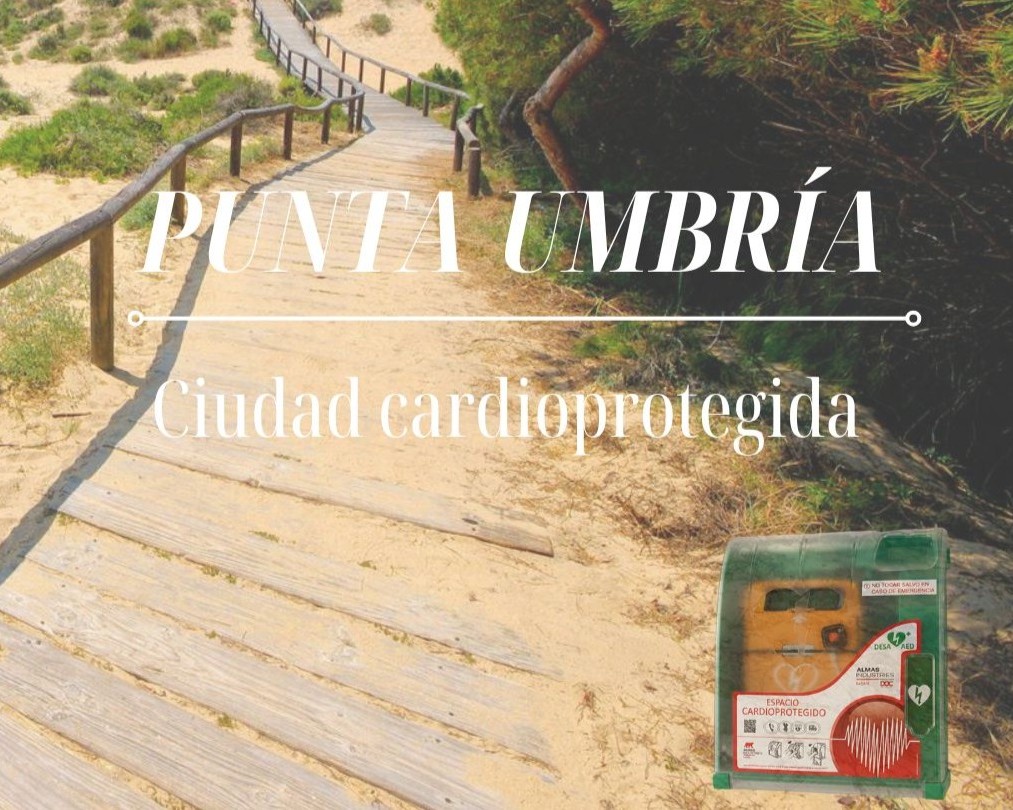Desfibrilador DESA DOC instalado en Punta Umbría ciudad cardioprotegida