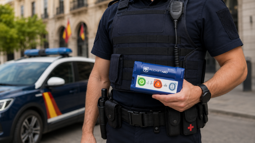 DESFIBRILADOR DE BOLSILLO policia